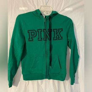PINK zip up hoodie small